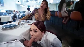 Sneaky Waitress Fucks Me Hard In The Restaurant    We Get Caught