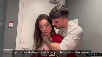 CHEATING WIFE GETS CALL FROM SUGAR DADDY WHILE HUSBAND’S AWAY