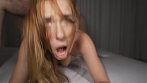 SHE DIDN'T EXPECT THIS   Redhead College Babe DESTROYED By Big Cock Muscular Bull   HOLLY