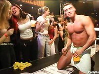 Tons Of Blonde Ladies Sucking Dicks