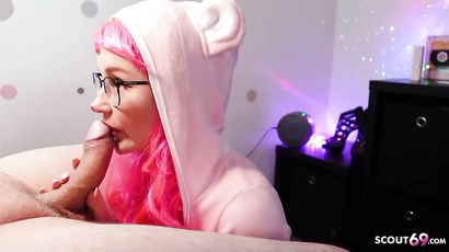 Cosplay POV PORN Cock Sucking With German Teenager