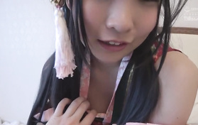 Cute Japanese Teen Gets Stripped And Fucked On The Bed