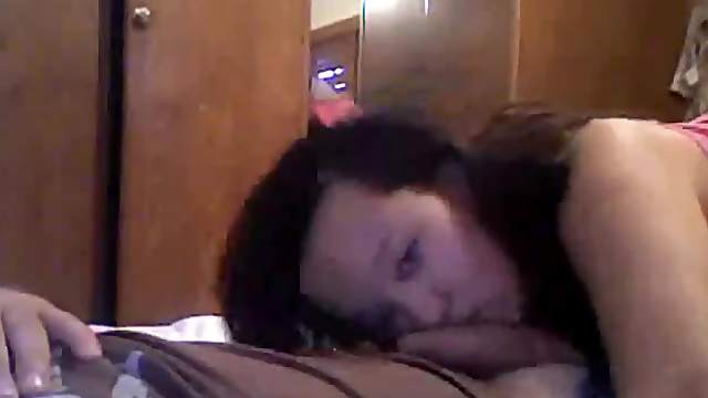 Korean Cocksucker Takes Ride On His Boner