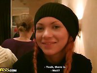 Redhead Slut In Public Toilet Fuck