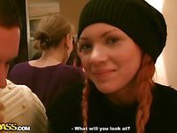 Redhead Slut In Public Toilet Fuck