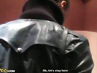 Sexy Blondie Goes For Mad Sex In Public Restroom