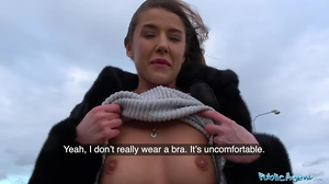 Public Agent Uber  Sybil Kailena Gets Her Wrath Mouth Packed With Jizz