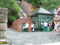 Ardent Angel Has Sex In Public Place