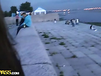 Real Public Fuck Movie With Sexy Coed Honey