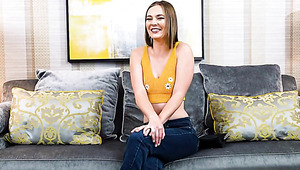 Juicy Brunette Pounded By Her Own Step Grandpa!