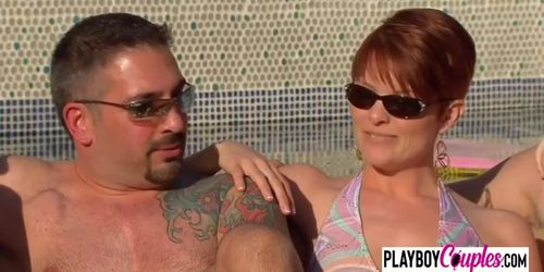 This Horny Couple Is Having A Sexy Swinger Threesome While Taking A Hot Shower.