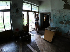 Lovely Couple Gets Into An Abandoned House And Decided To Stop For A Blowjob