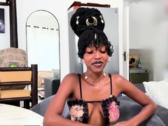 Amateur Petite Ebony Teen Riding American BWC