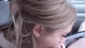 Gorgeous Steamy Blond Hair Babe Real Lovemaking Into Car In Forest Part1