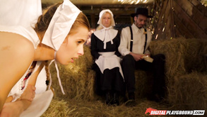 Obedient Amish Girl Jillian Janson Ass Fucked In The Barn