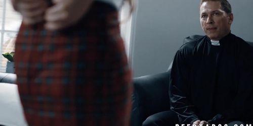 Petite Babe Gia Derza Ravaged By Priest After Deepthroat