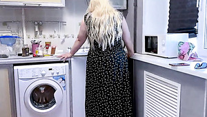 Stepson Anal Fucks His Stepmom In The Kitchen With Huge Natural Tits And Ass