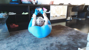 Yoga Pants On Flexible And Skinny Blonde Teen