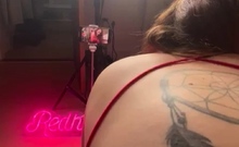 Hot Brunette Amateur Takes Ass Cumshot