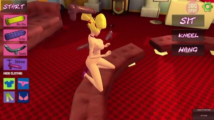 3DGSPOT   Busty Blonde Bimbo Can't Resist Fucking All Her Holes COMPILATION! 3D ANIMATION!