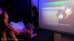 Cakey Asian Petite Fucks While She Watches Her Favorite Hentai   Luna Flores Ep 14