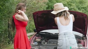 Dude Picked Up Hot Babes By The Road