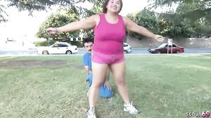 Fat BBW Wife Tricked To Cheating Fuck While Fitness Lesson By Old Ugly Freak