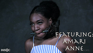 Poor Black Hottie Amari Anne Is Handcuffed And Bent Over For Fun