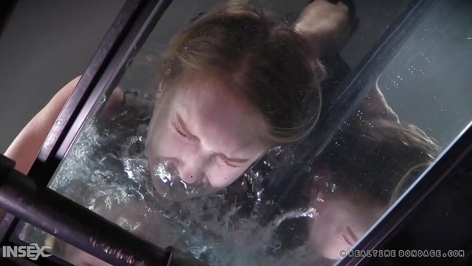 Pretty Ashley Experiences Water Bondage