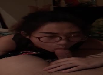 Nerdy Asian Sucking Dick And Balls