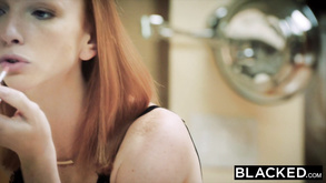 Blacked Red Head Wife Goes Crazy On Big Black Dick