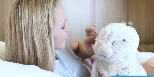 Teeny Hollie Mack Fucks Her Magical Taking Bunny With Massive Cock