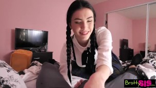 STEPSis   Quick Ride On Step Brother's Huge Cock Before Class S5:E1