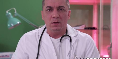 Busty Micky Muffin Blows And Rides Her Pervy Doctor At The Clinic