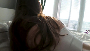 Curvy Teen With Impressive Big Boobs Has Sensual Sex With Her Lucky Roommate