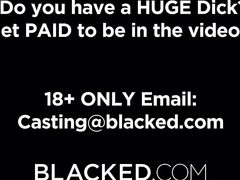 Two Breathtaking Blondes With Great Bodies Share The Same Big Cock In This Great Interracial