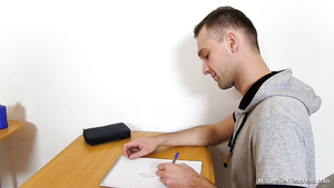 Heavy Breasted Wife Teacher Milking Guy