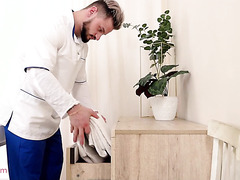 Tiny Blonde Molly Cute Lets An Insatiable Masseur Fuck Her Pussy On The Couch