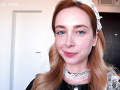 Sweet Russian Maid Wants To Cook A Delicious Dessert In The Form Of A Cream Pie For Her Master.