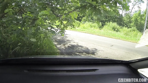 Whore Serves Customer In His Car