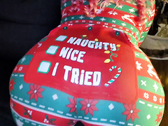 Naughty Curvy Pink Hair MILF Gets Her Big Dick And A Lot Of Ass Cream On Christmas Eve