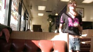 Nicole Ray   Naughty Blonde Teen Gets Fucked In Public Toilet, On Rooftop And Car