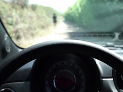 Hot Babe With Great Butt And Braided Haircut Gets Fucked Inside Of The Car And Then Outside