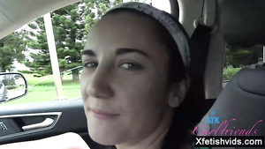 Hottie Girlfriend Footjob With Creampie