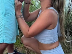 Tan Blonde MILF Sucks And Fucks A Big Cock