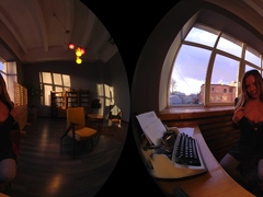 European Amateur Brunette Rides Big Dick