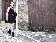 Tiny French Slut Amandine Goes On A Stroll And Joins A Mature Couple Having Sex.