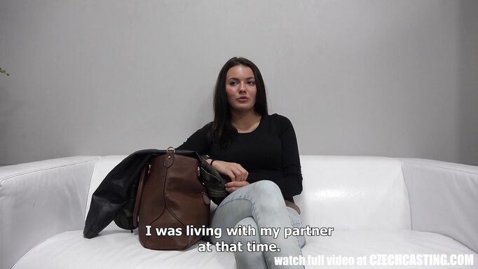 Czech Hottie Sucks Cock For A Role In A Porno Film