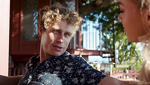 Lovely German Nympho Anny Aurora Sucks Dick Before Being Poked On Terrace