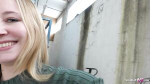 GERMAN SCOUT   German PAWG Student Marie Hardon Squirt While Rough Casting Fuck